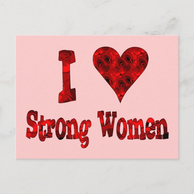 Ich höre starke Frauen Postkarte (Vorderseite)
