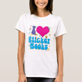 Ich höre Sticker Bücher Kindheit Nostalgie Motto T-Shirt