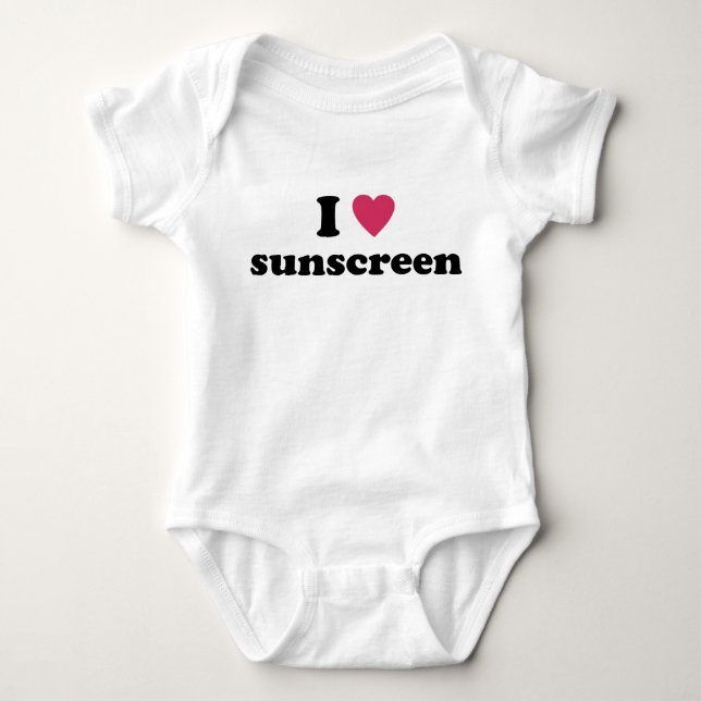 Ich höre Sunscreen Baby Strampler (Vorderseite)