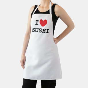Ich höre Sushi-Küchenschürze für Sushi-Liebhaber Schürze