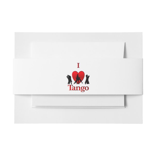 Ich höre Tango Einladungsbanderole (Vorderseite Beispiel)