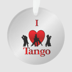 Ich höre Tango-Tanz Ornament