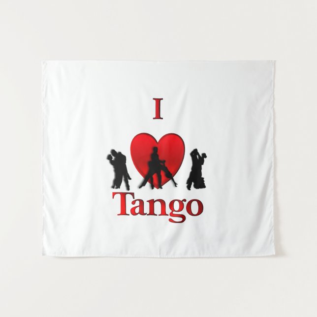 Ich höre Tango Wandteppich (Vorderseite (Horizontal))
