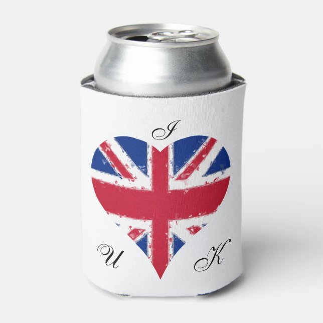 Ich höre UK Moderne Flagge Dosenkühler (Kanne Vorderseite)
