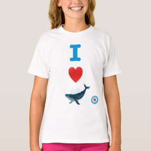 Ich höre Whales Girls' T-Shirt