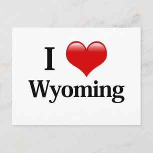 Ich höre Wyoming Postkarte