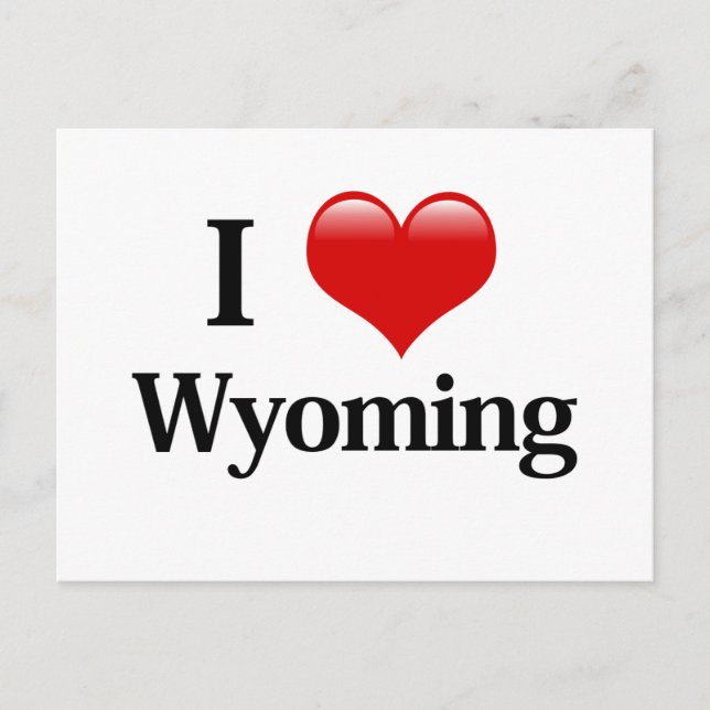 Ich höre Wyoming Postkarte (Vorderseite)