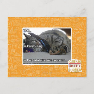 Ich höre zu postkarte