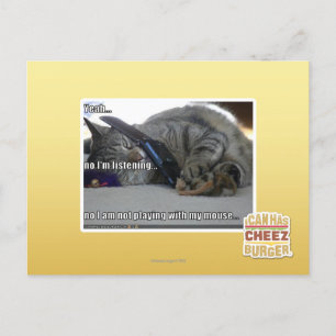 Ich höre zu postkarte