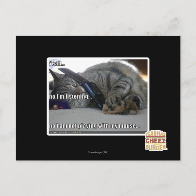 Ich höre zu postkarte (Vorderseite)