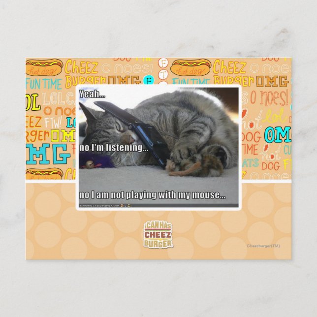 Ich höre zu postkarte (Vorderseite)