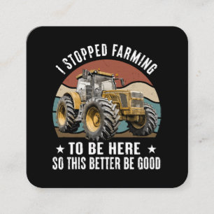 Ich hörte auf, hier zu sein, so besser quadratische visitenkarte