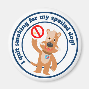 Ich hörte auf zu rauchen für meinen Hund Magnet