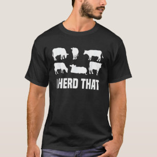 Ich hörte, dass ich Tierfarm Kuh Milchwirtschaft L T-Shirt