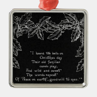 Ich hörte die Glocken am Weihnachtstag-Ornament Ornament Aus Metall