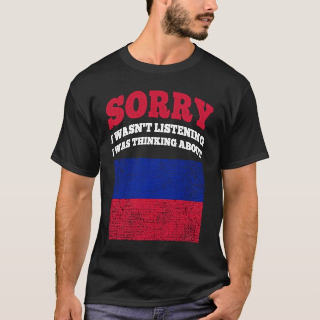 Ich hörte zu, dass ich über Haiti nachdachte T-Shirt (Vorderseite)