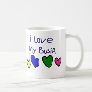 ICH i-Liebe mein Busia (polnische Großmutter) Kaffeetasse