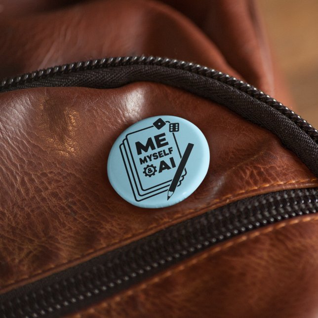 Ich, ich und ich, ich und ich, schwarze Kunst Button (Von Creator hochgeladen)