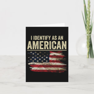 Ich identifiziere mich als amerikanische Flagge 4. Karte