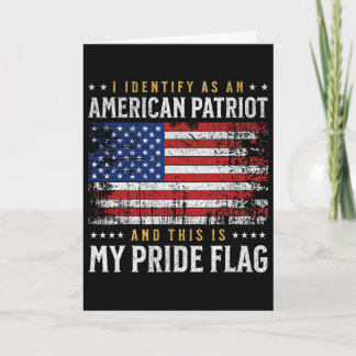 Ich identifiziere mich als amerikanischer Patriot  Karte