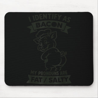 Ich identifiziere mich als Bacon G, lustiger BBQ-L Mousepad