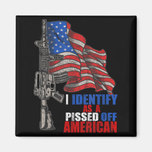 Ich identifiziere mich als ein Ed Off American We  Magnet