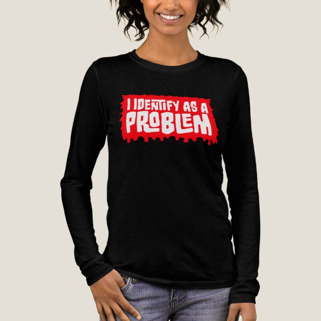 Ich identifiziere mich als ein Problem Statement S Tri-Blend Shirt (Vorderseite)