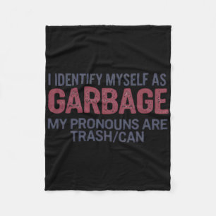 Ich identifiziere mich als Garge lustiger Garge fü Fleecedecke