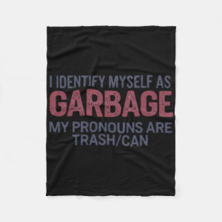 Ich identifiziere mich als Garge lustiger Garge fü Fleecedecke