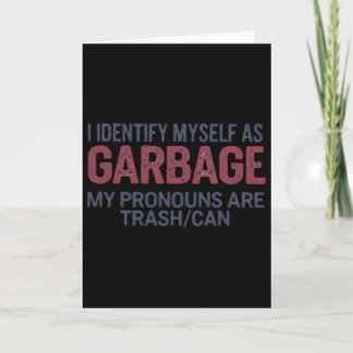 Ich identifiziere mich als Garge Lustiger Garge fü Karte