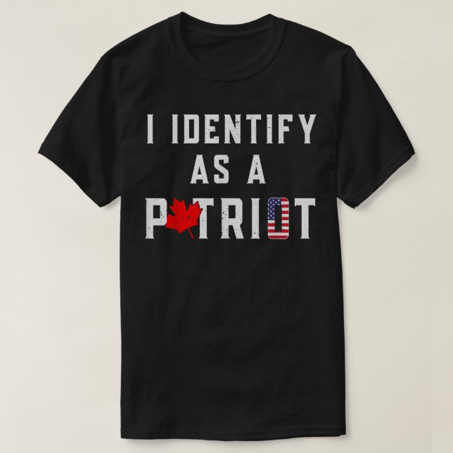Ich identifiziere mich als Patriot Freedom Convoy  T-Shirt (Design vorne)