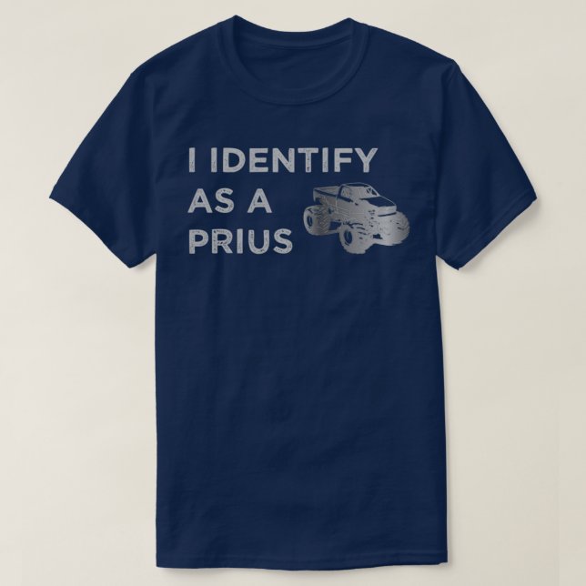 Ich identifiziere mich als Prius T-Shirt (Design vorne)