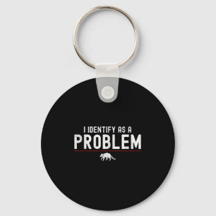 Ich identifiziere mich als Problem - Sarkastischer Schlüsselanhänger