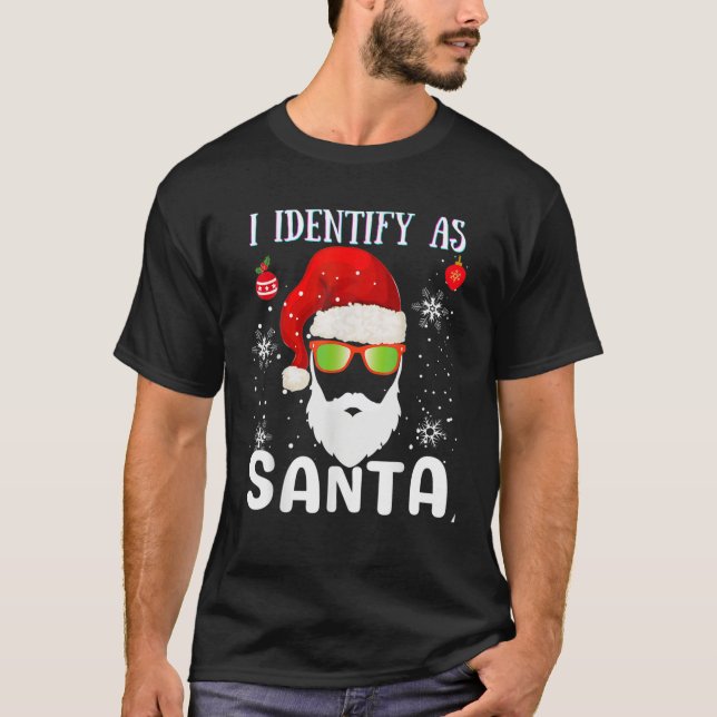 Ich identifiziere mich als Weihnachtsweihnachtsjam T-Shirt (Vorderseite)