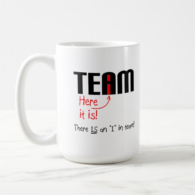Ich in Team Funny Mug Tasse (Links)