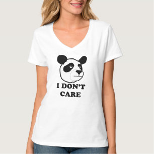 Ich interessiere mich nicht. lustiges Pandat-shirt T-Shirt