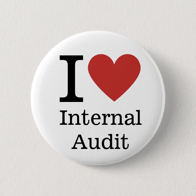 Ich ❤️ Internes Audit für die CUSTOM-Button der Mi Button (Vorderseite)