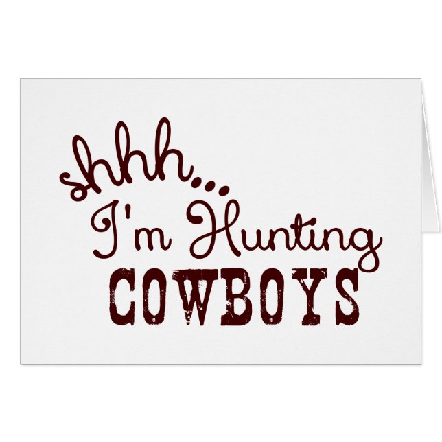 Ich jage Cowboys (Vorderseite (Horizontal))