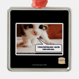 Ich jage schlechte Fing awai Ornament Aus Metall