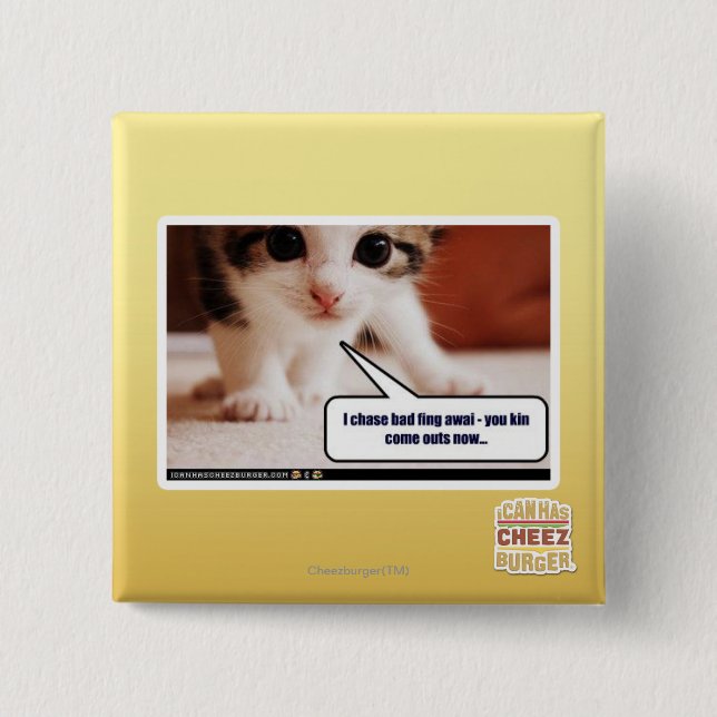 Ich jage schlechtes fing awai button (Vorderseite)