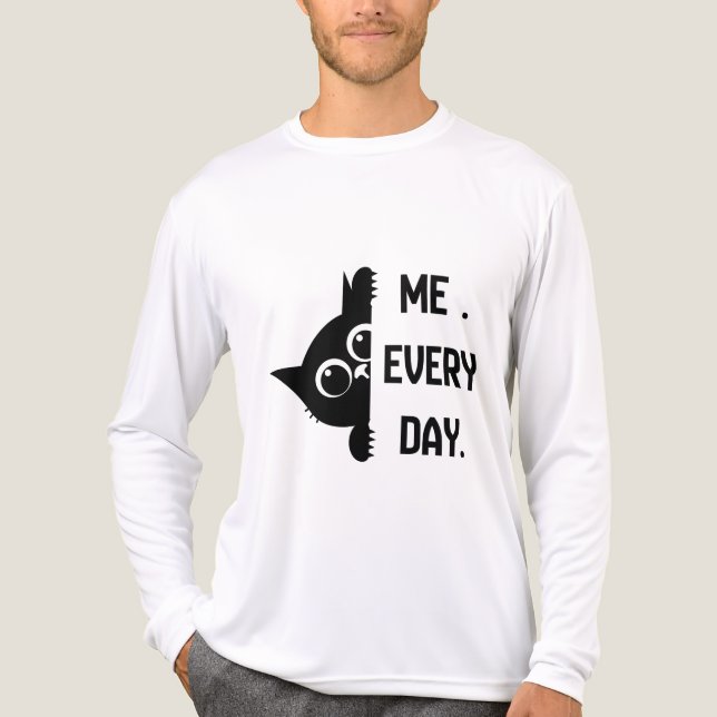 Ich jeden Tag Tri-Blend Shirt (Vorderseite)