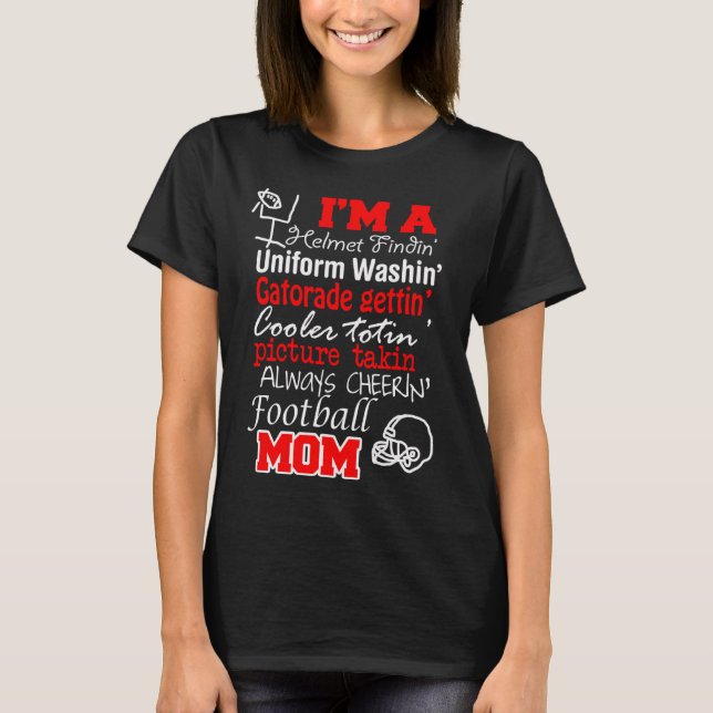 Ich JUBELE IMMER FUSSBALL-MAMA zu T-Shirt (Vorderseite)