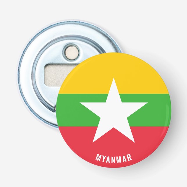 Ich juble Myanmar! Splendid Patriotic Flaschenöffner (Vorderseite)