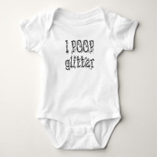Ich kacke Glitter Baby Strampler