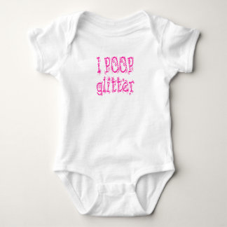Ich kacke Glitter Rosa Baby Strampler