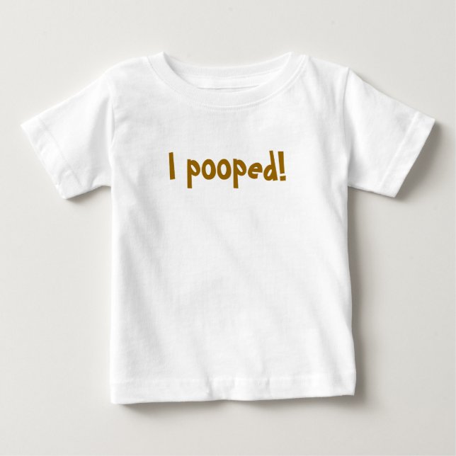 Ich kackte! baby t-shirt (Vorderseite)