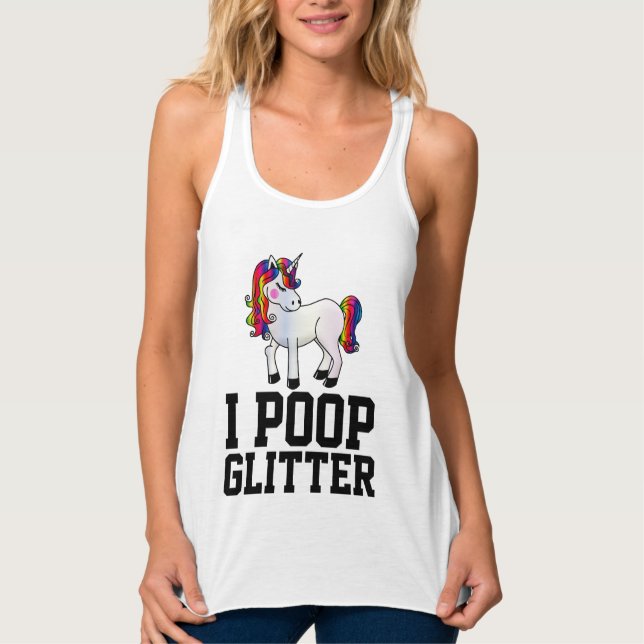 Ich KACKTE GLITZER T - SHIRT T-SHIRTS (Vorderseite)