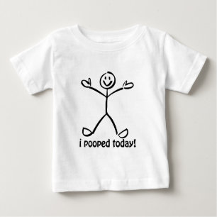 Ich kackte heute baby t-shirt