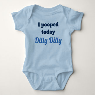 Ich kackte heute Dillydilly-Baby-Shirt Baby Strampler