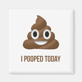 Ich Kackte heute Funny Emoticon Magnet